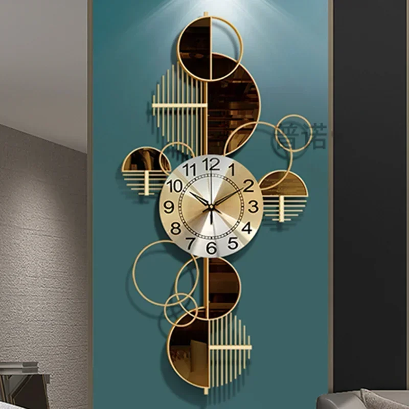 Modern Art Wall Clock Fashion Minimalist Customize Oversized Clock Design Nordic Living Room Silent Reloj De Pared Home Decor