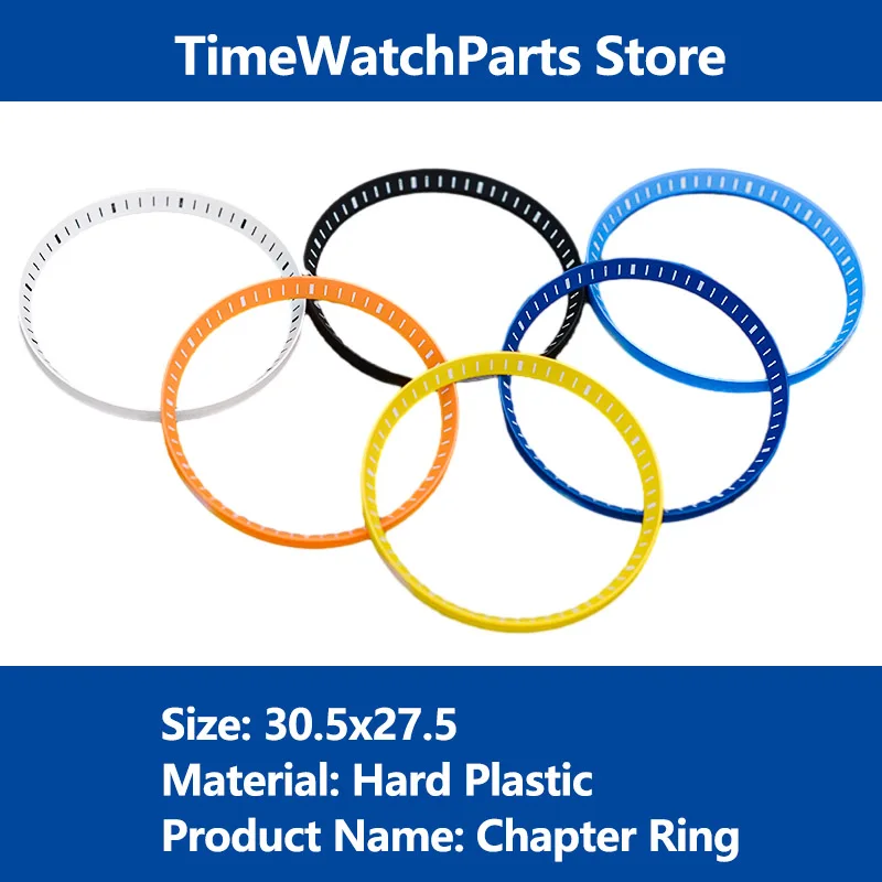 

30.5mm Watch Chapter Ring SKX007 Scale Mark Inner Ring Watch Plastic Chapter Ring NH35 NH36 Movt Seiko Watch Mod Replace Parts