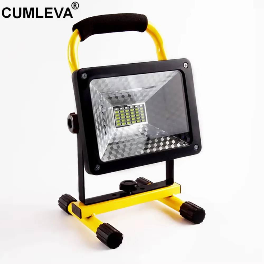 High Power 60W Outdoor Floodlight 36PCS LED Handheld Searchlight 3600lm Waterproof Gardening Light Rechargeable Lamp