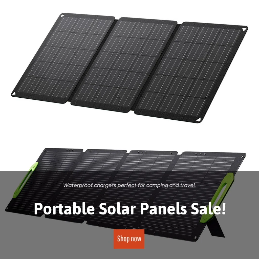 

30W/100W/200W Foldable Solar Panel, Waterproof Portable Solar Charger for Phones, Power Stations, Camping, Outdoor, RV