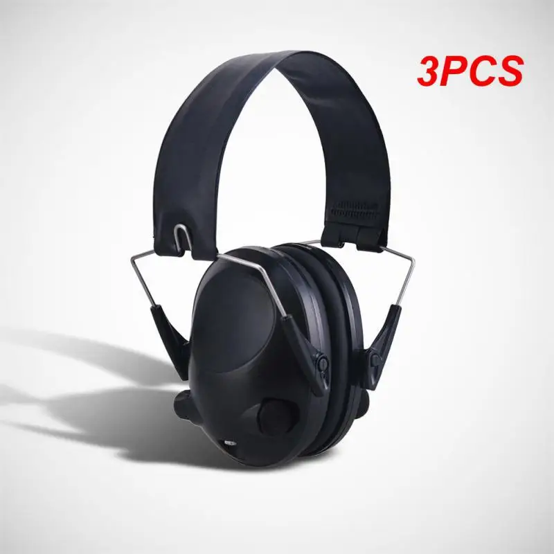 

3PCS Sound Insulation Earmuff Comfortable Hunting Shooting Headphones Electronic Earmuffs Hearing Protective Headset