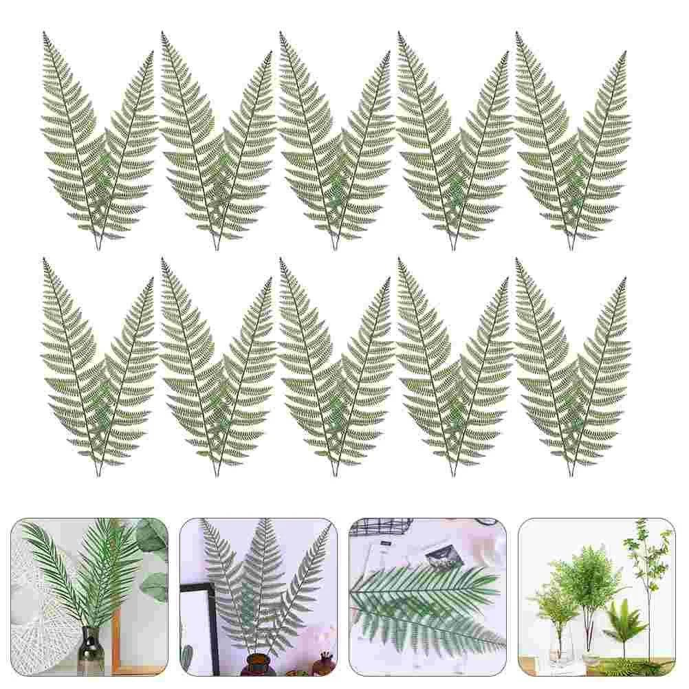 

20 Pcs Artificial Leaf Decorations Exquisite Plastic Plants Natural Color Lifelike No Soil Water Sunlight Home Hotels