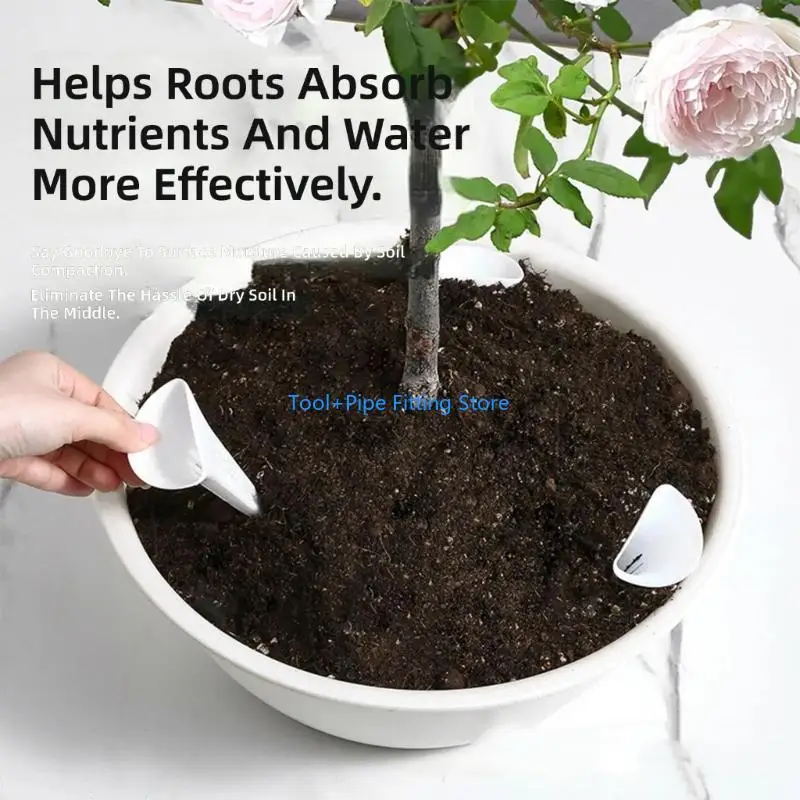 F92B 10/20/50Pcs Breathable Conical Root Watering Device Irrigation Aeration for Plant Plant Pot Garden Decoration