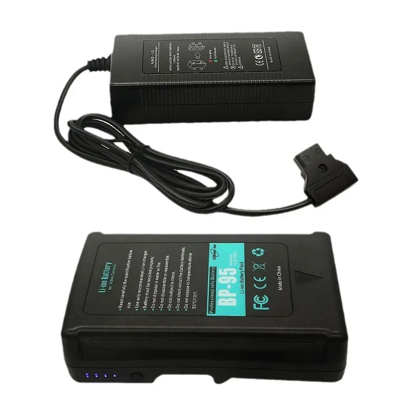 95Wh BP-95 6600mAh V Mount/V-Lock Battery for Sony Video Camera Camcorder Broadcast Video Light Blackmagic Rechargeable Battery