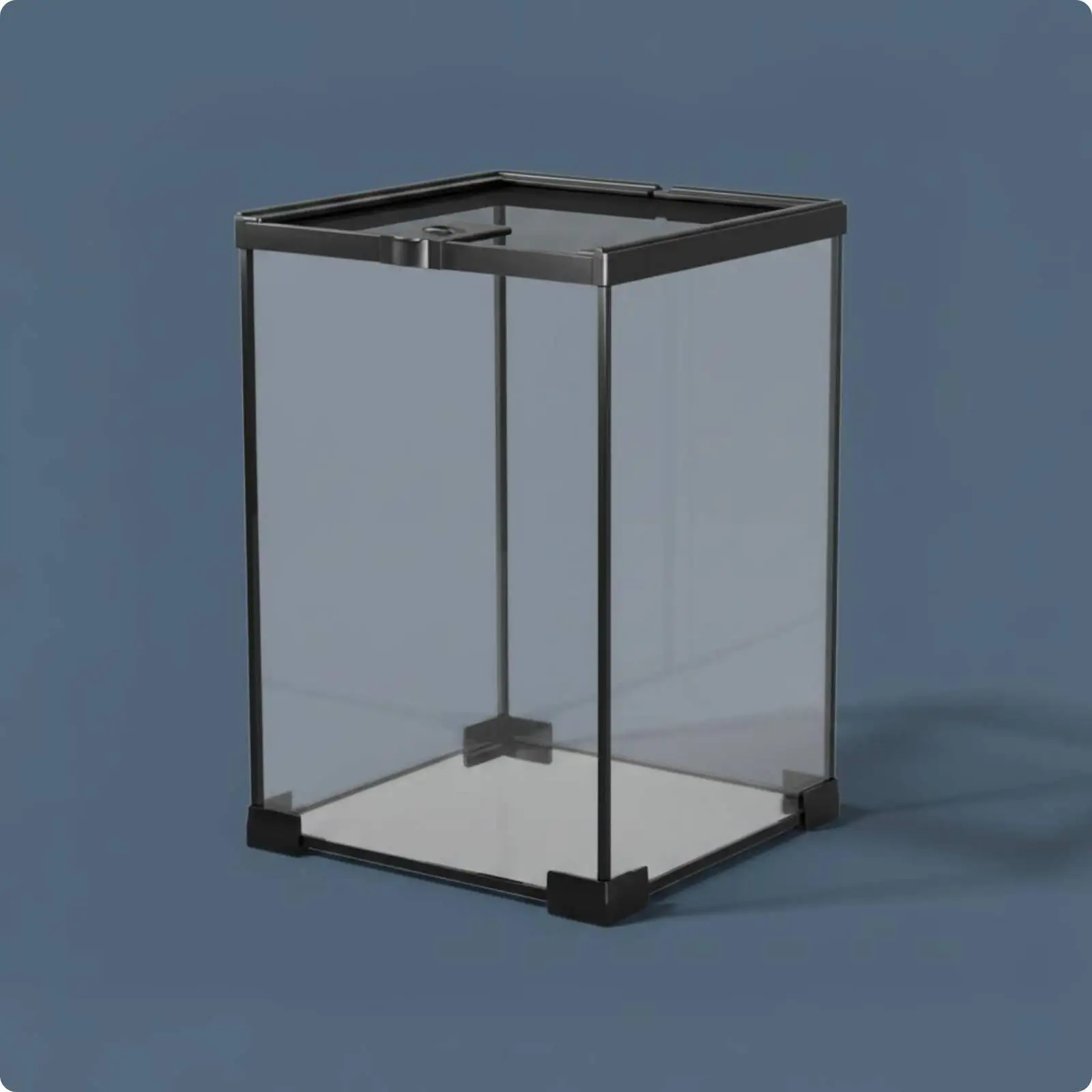 Ventilated Glass Reptile Habitat Tank Secure Lock Top Pet Enclosure Terrarium Box for Serpent Lizard Gecko - view 5