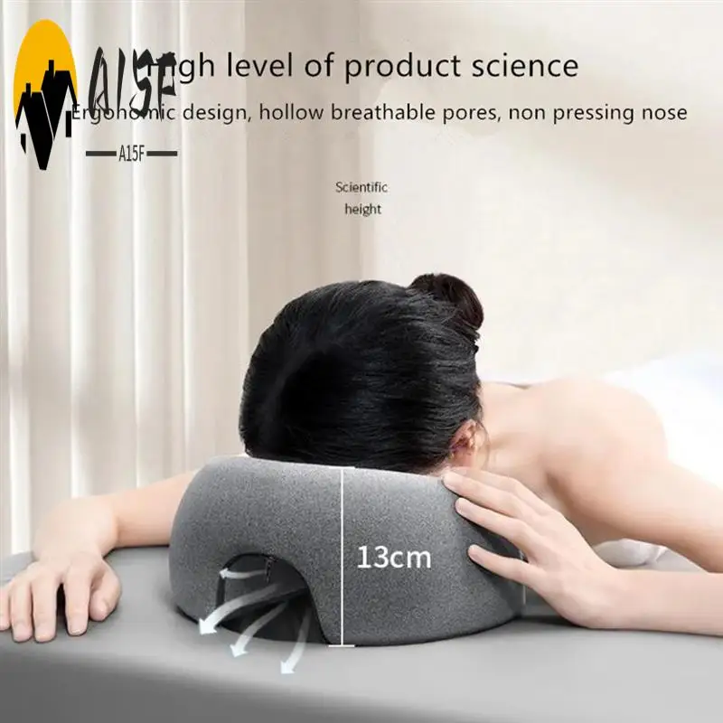 

A15F-Ergonomics Lying Down Pillow Memory Foam Head Rest Support Pillow Body Massage Face Rest Pillow For Beauty Salon