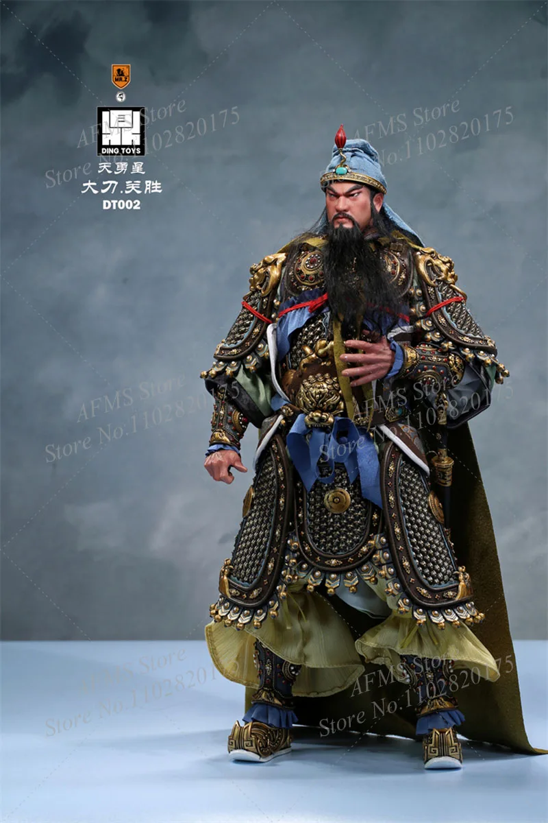 Mr.Z Toys DT002 1/6 مقياس تحصيل الشكل أسطورة المياه الهامش الجندي القديم دا داو غوان شنغ 12 بوصة عمل الشكل