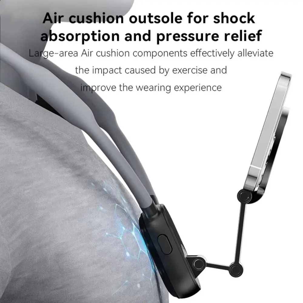 Soporte para teléfono móvil con cuello Halter de silicona, soporte magnético antivibración para cuello de teléfono móvil, Metal para IPhone//