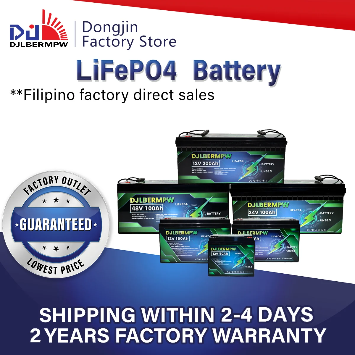 

DJLBERMPW 12-48 В 50-200 Ач Мини LiFePO4 Батарея Литий-железо-фосфатные батареи в 100 А BMS для троллингового двигателя RV Гольф-каров
