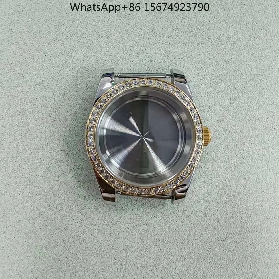 Watch accessories 36, 39mm stone ring stainless steel dense bottom sheet Sapphire glass suitable for NH35/NH36 movement