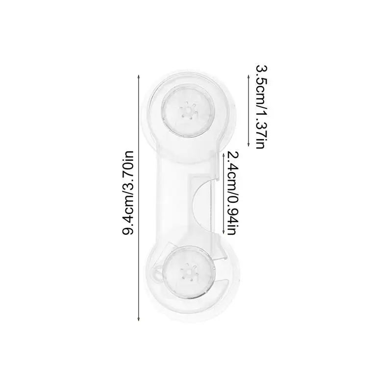 قفل آمن للأطفال قفل أمان شفاف لاصق قفل خزانة الطفل مزلاج أمان متعدد الأغراض بدون حفر عازل للأطفال