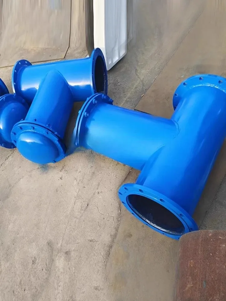 Filtro di tipo T, decontaminatore per tubi fognari diritti con flangia in acciaio inossidabile/acciaio al carbonio, grande flusso