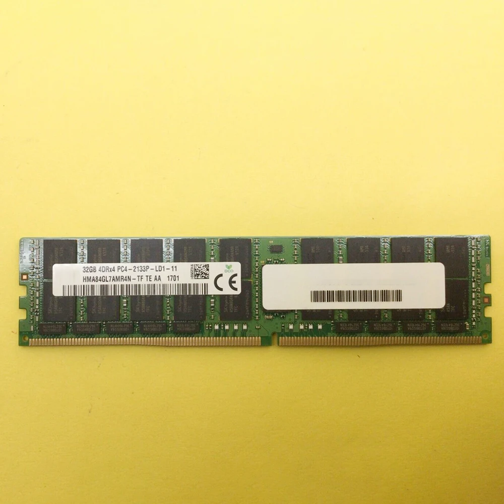 1PCS RAM 32GB 32G 4DRX4 DDR4 PC4-2133P LRDIMM ECC For SK Hynix Memory HMA84GL7AMR4N-TF