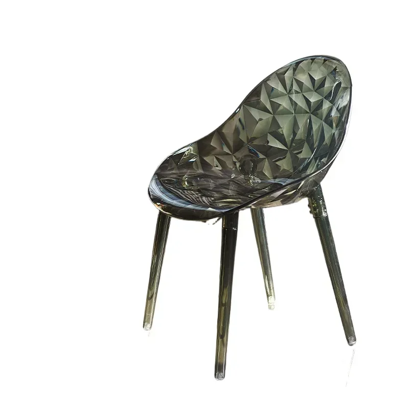 Nordic dining chair home modern simple chair light luxury high sense Internet celebrity designer restaurant transparent