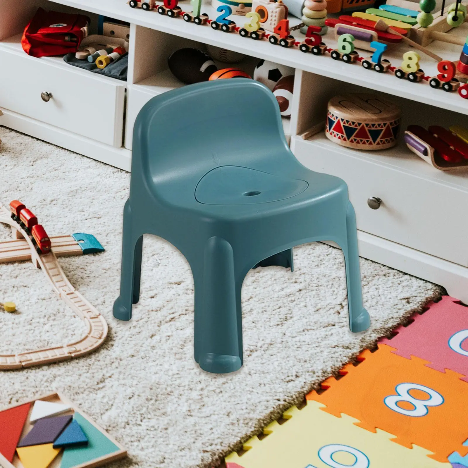 مقعد مرحاض مريح غير قابل للانزلاق ومحمول للقدمين، مقعد حمام للأطفال والكبار