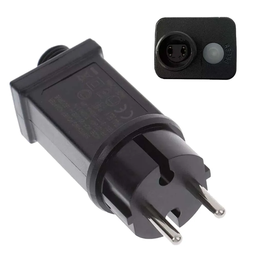 LED مصباح سائق التبديل محول الاتحاد الأوروبي 8 طرق مقاوم للماء أضواء الجنية موائم مصدر تيار وظيفة IP44 لعيد الميلاد والهالوين