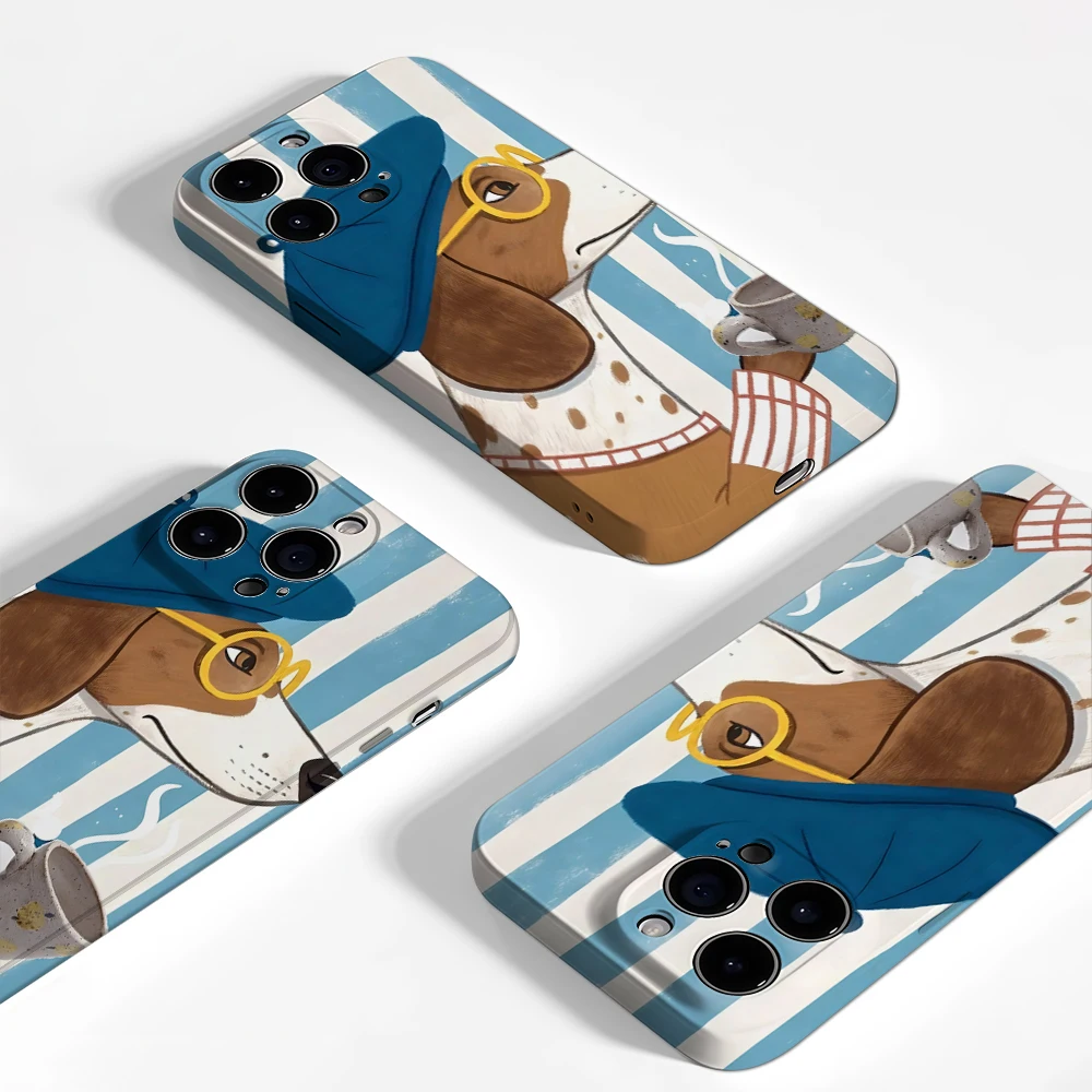 Чехол для телефона Coffee Pup IPhone17 Must-Haves для IPhone 17, 16, 15, 14, 13, 12, 36 Pro Max Plus, двухслойная задняя крышка