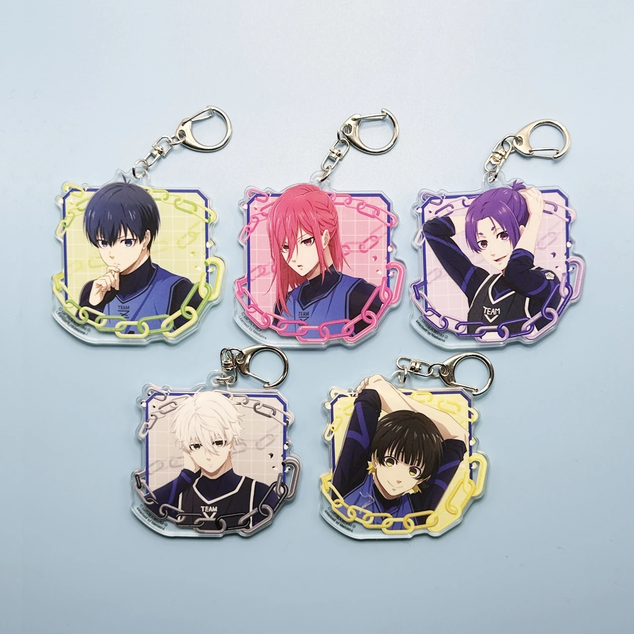 

BLUE LOCK Isagi Yoichi Chigiri Hyoma Nagi Seishiro Mikage Reo Bachira Meguru Cosplay Keychain Pendant Individuality Widget Gift