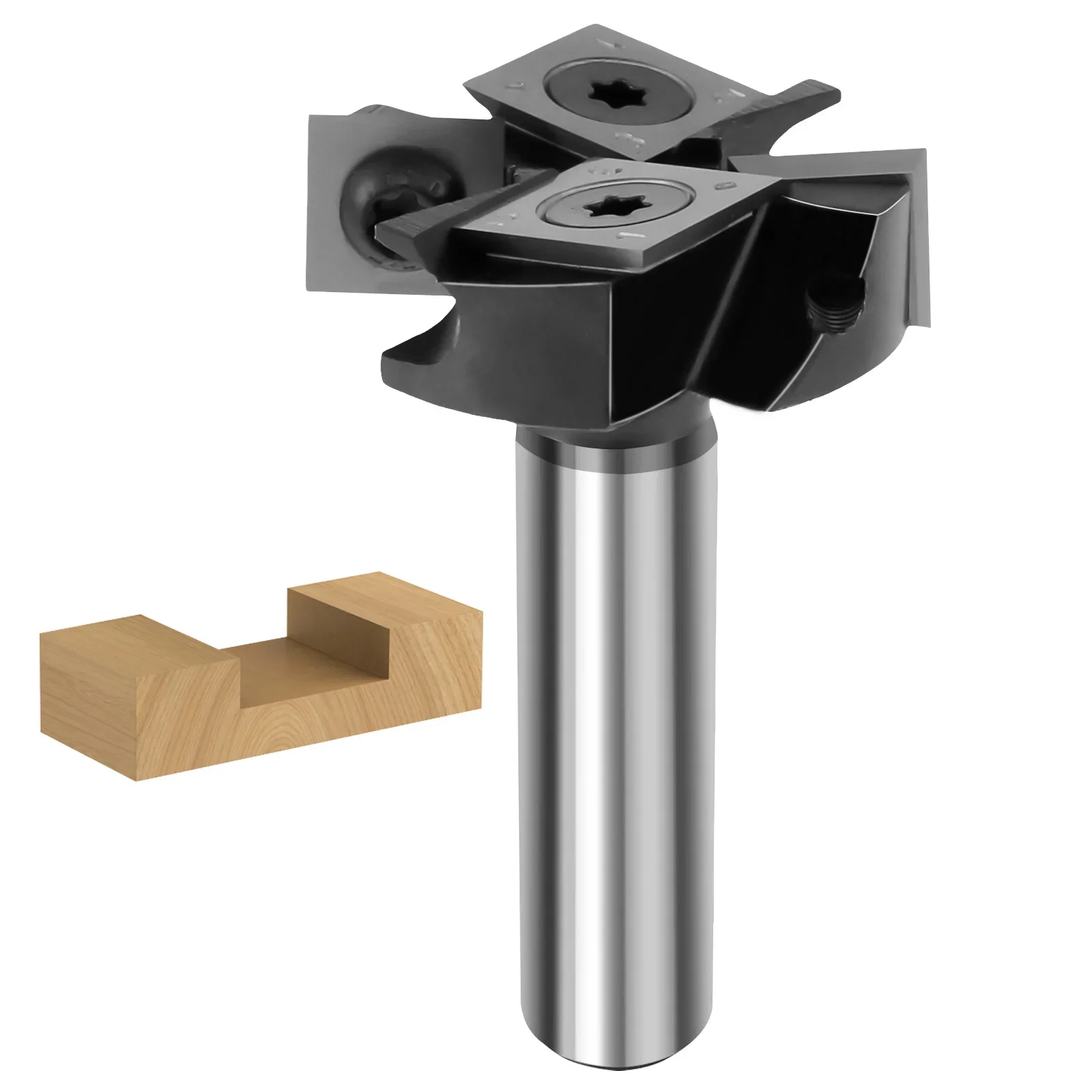 

1/2in Shank Spoilboard Surfacing Router Bit Carbide Slab Flattening Router Bit Wood Planer Router Bit 1-1/2inch Cutting Diameter