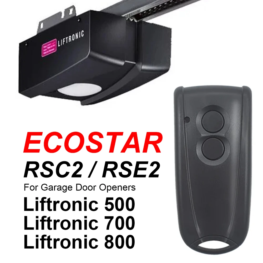 

For Motor Liftronic 500 700 800 Hormann ECOSTAR RSC2 RSE2 433 Garage Door Remote Control 433.92MHz RSC 2 RSE 2 Replacement