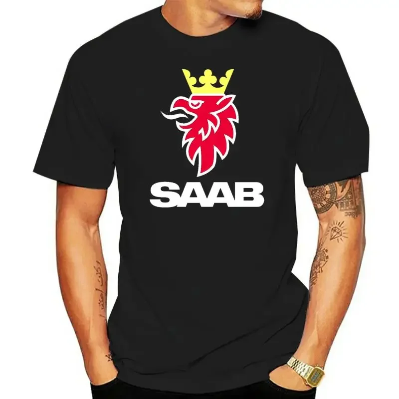 2024 HOT SAAB Automobile Car Logo New T-Shirt Summer Mens Suitable Printed Women Tshirt