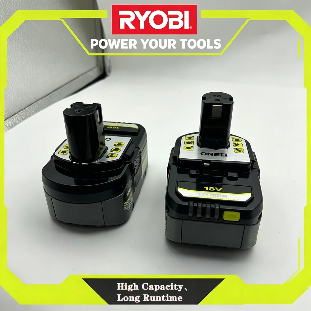 8.0Ah 18V Lithium Replacement Battery RYOBI ONE+ P102 P107 P108  For Cordless Drill& Saw&Gras Trimmer&Leaf Blower&Angle Grinder
