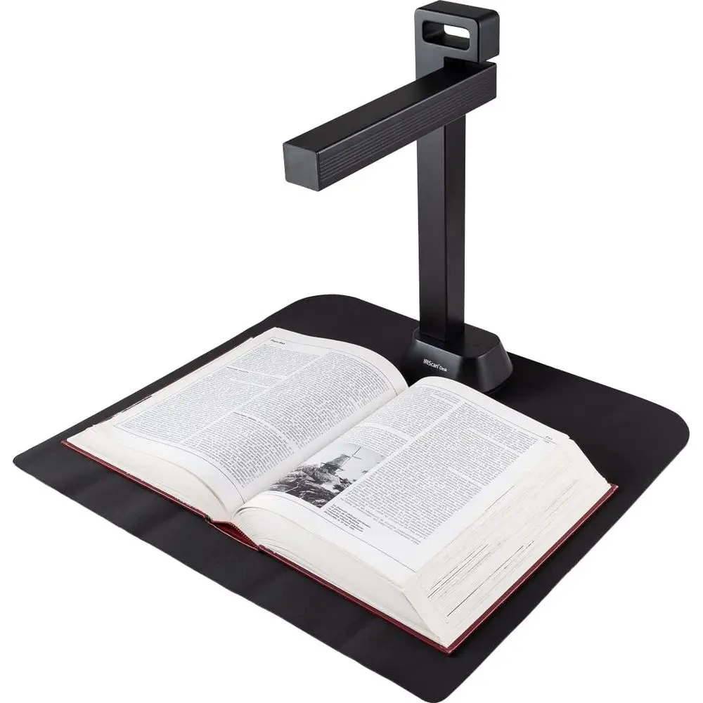 Desk 6 Pro-Professional Color Document,Book Scanner,Auto-Flatten & Deskew,21MP,Capture 11x17in,136 Languages OCR,Text to Speech,