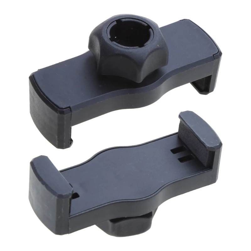 Cabeça portátil do grampo do suporte da braçadeira do telefone do e-clip da tração dobro para o celular 3.5-6 polegadas
