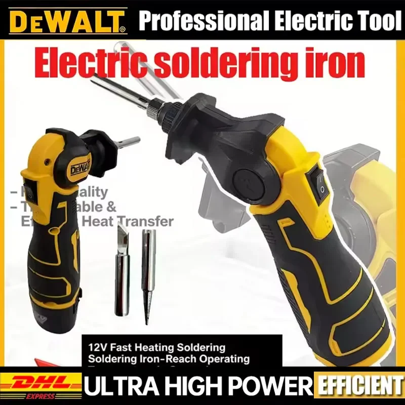 

Электрический паяльник DEWALT 12В 30Вт с быстрым нагревом и регулировкой температуры для ремонта электроники