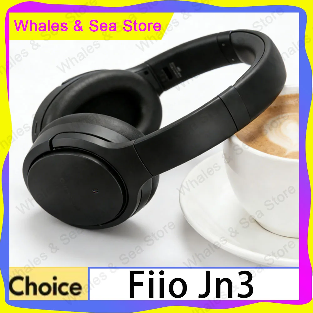 

Беспроводная игровая Bluetooth-гарнитура Fiio Jn3 с шумоподавлением ANC, проводные наушники LDAC с низкой задержкой для киберспорта и ПК-геймеров
