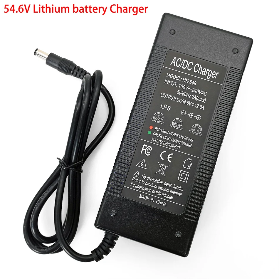 48V 2A 13S 18650 21700 26650 54.6v Polymer lithium battery charger