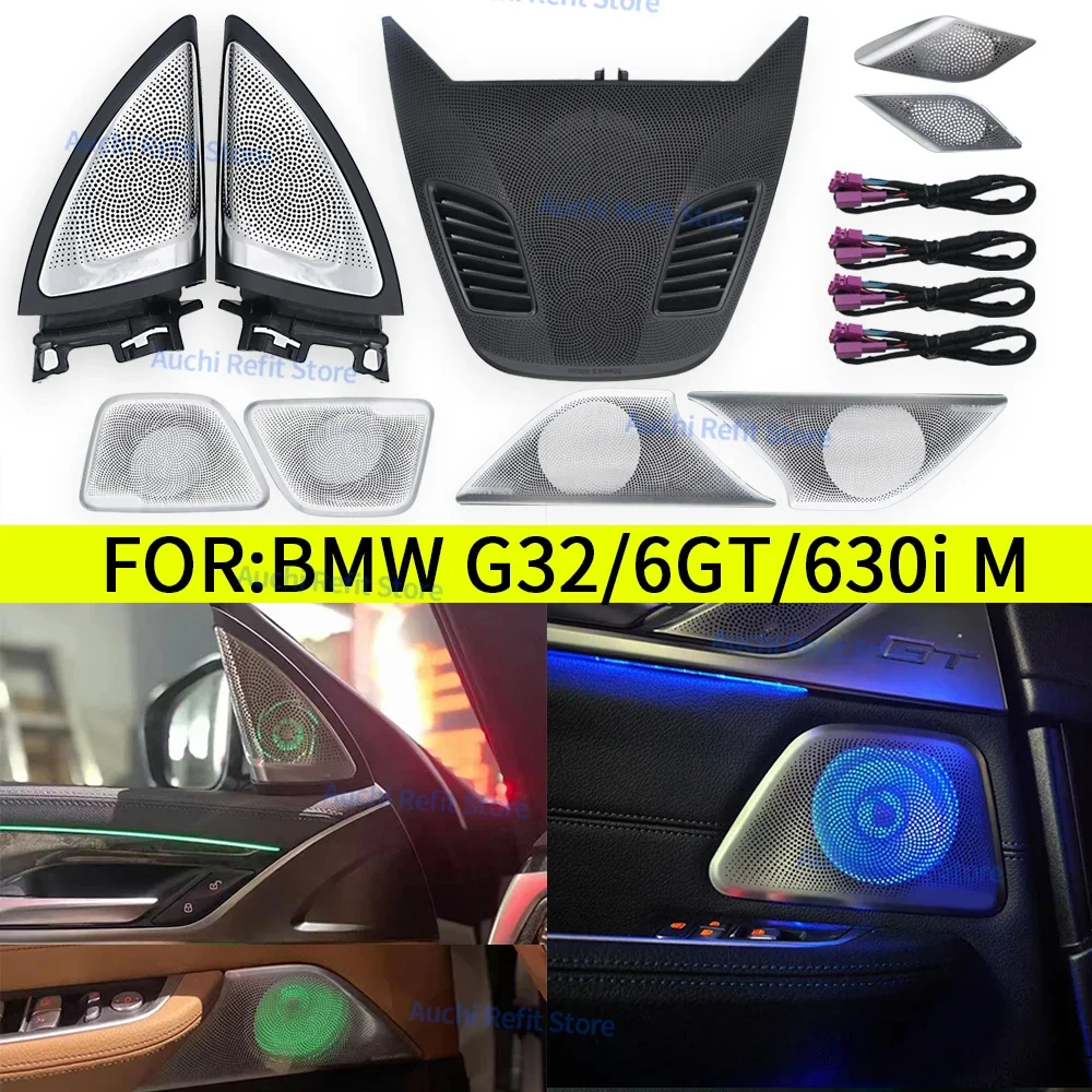 

Стайлинговые молдинги, 11 цветов, светодиодный чехол для динамика для BMW G32, новый 6 GT 630i M, автомобильный среднечастотный твитер, Hi-Fi, музыка, стерео, звуковой сигнал, окружающий Li
