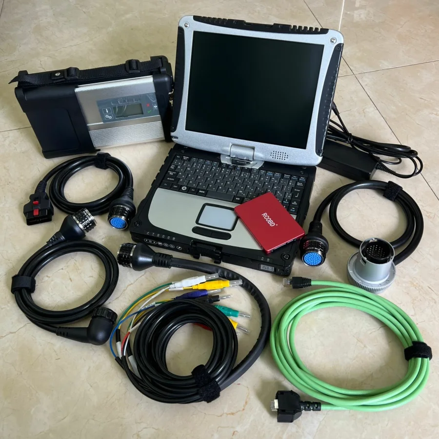 MB Star Diagnostic Tool C5 SD Connect Compact Software SSD 2023.09 Software and cf-19 computer for Mercedes Cars Trucks