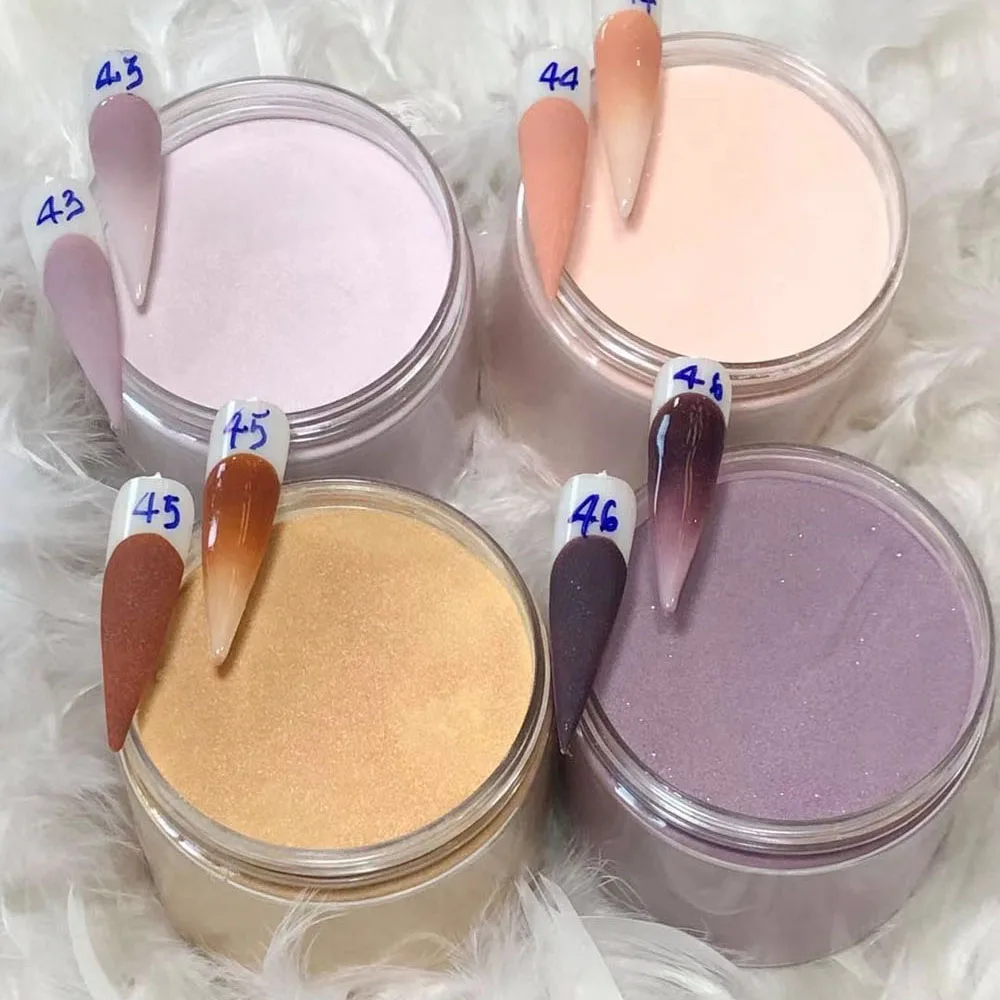 Polvo acrílico y de inmersión colorido, purpurina para extensión de uñas, decoración para tallado de uñas, 1 onza