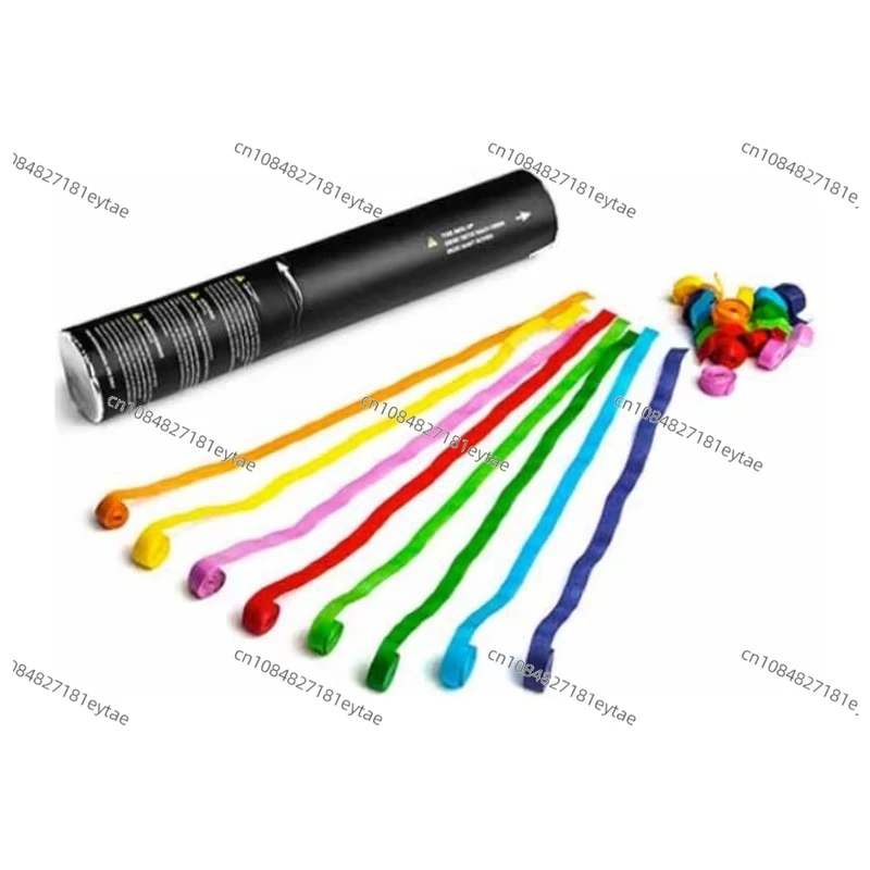 Party Popper Cannon String Ribbon Handheld Festive Party Supplies Wedding Christmas Birthday Celebration Spray