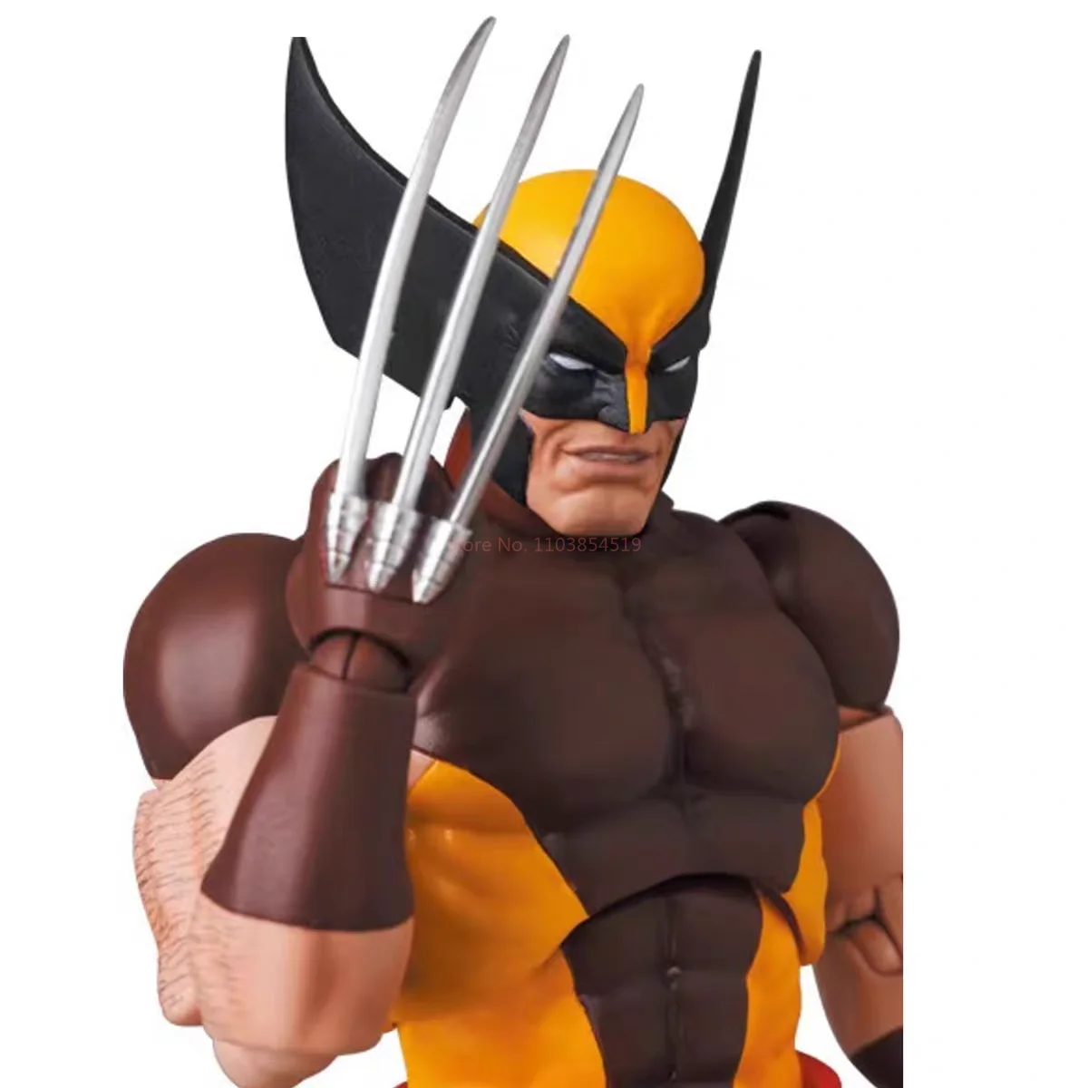 CT Toy Wolverine Mafex 138 Manga Marrone Vestito Wolverine Logan X-Men Action Doll Shf Anime Doll Modello Giocattolo per bambini Regalo di Natale