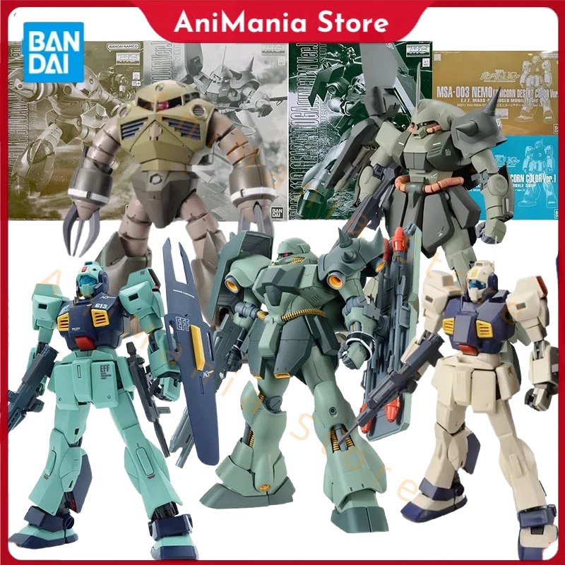 

Bandai Gundam Model Kit MG Nemo Unicorn Desert Marasai Zgok Geara Doga Unicorn Anime Figure Gunpla Building Kit Action Figures