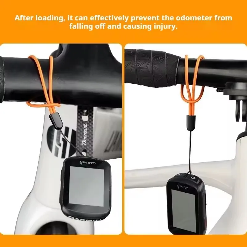 Deemount High Elasticity Bicycle Code Table Protection Rope Computer Fixed Mobile Phone Strap Universal Wristband Rope Holder