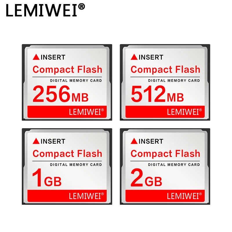 Lemiwei Compact Flash Card Insert 256MB 512MB 1GB 2GB 4GB 8GB 16GB 32GB 64GB Digital Memory Card High Speed Memoria CF Card