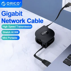 ORICO Gigabit Network Cable Portable Retractable Ethernet LAN Internet Network Cable for Laptop Router Network Cable 1000Mbps 2M