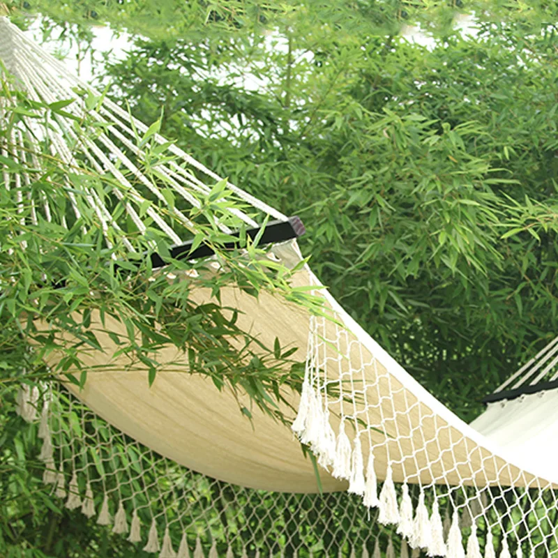 

Wooden Folding Rocking Hammock, Portable Cotton Canvas Swing Chair for Camping, Garden, Patio & Indoor Relaxation