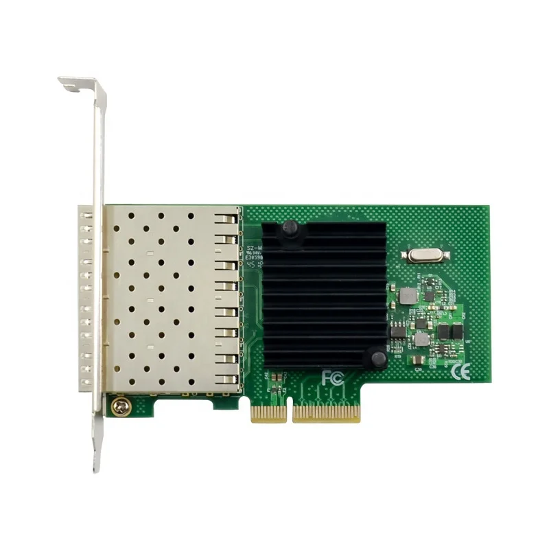 PCIe X4 to Quad port Gigabit Ethernet Server NIC network card 1000M PCIe SFP fiber network card I350AM4 Chipset 4 port lan pci-e