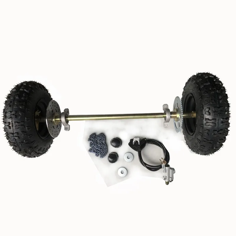 Go Kart Rear Axle Suspension Kit DIY Modified 3/4 Wheel Buggy Rear Shaft 6 Inch Wheel Brake Hub Flange