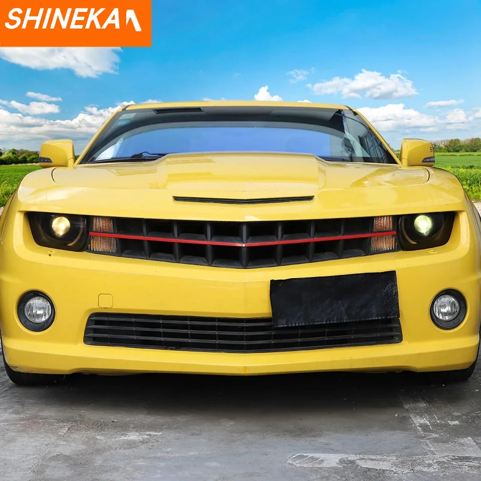 SHINEKA Car Front Headlight Lamp Decoration Cover For Chevrolet Camaro 2010 2011 2012 2013 2014 2015 Exterior Accessories