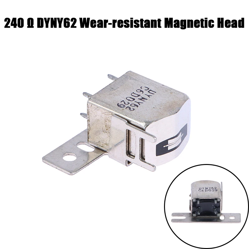 Replacement Audio Tape Magnetic Head 240Ω DYNY62 Wear Resistant Dual‑Track Spare Part for Cassette Recorder