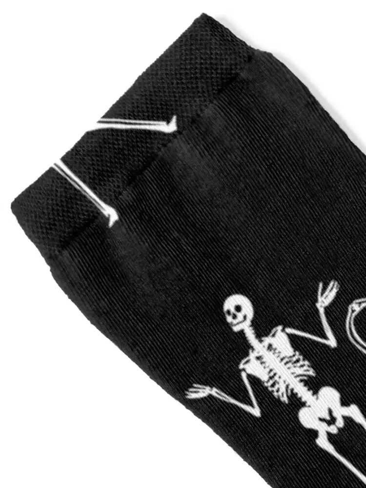 Oh Snap Skeleton Horror Funny Socks Climbing Run FASHION Ladies Socks Men's