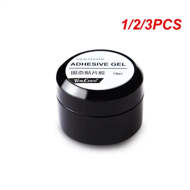 

1/2/3PCS Nail Adhesive Lasting 10ml Nail Glue Canned Easy Extension Nail Art Solid Patch Adhesive New Shapeable Strong