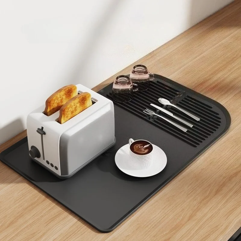 Toaster Silicone Pad Toaster Large Coffee Machine Mat Coffee Cup Coaster Bar Counter Multifunctional Drain Mat