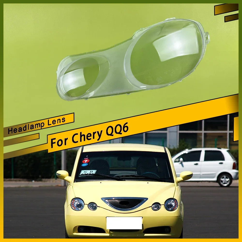 

Headlight Cover Lampshade Transparent Led Car Front Headlight Shell Plexiglass Original Car Accessories For Chery QQ6