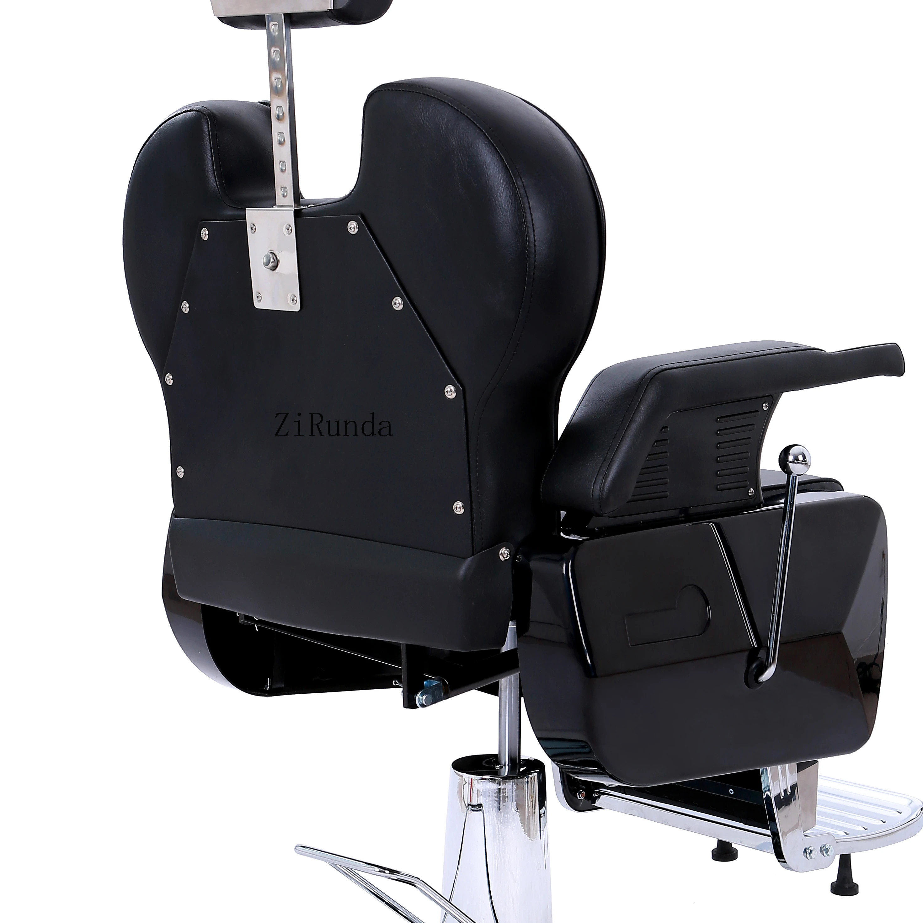 مسند ذراع خلفي مريح، مقعد قدم قابل للتعديل، مادة متينة، كرسي حلاق على الطراز الكلاسيكي #6